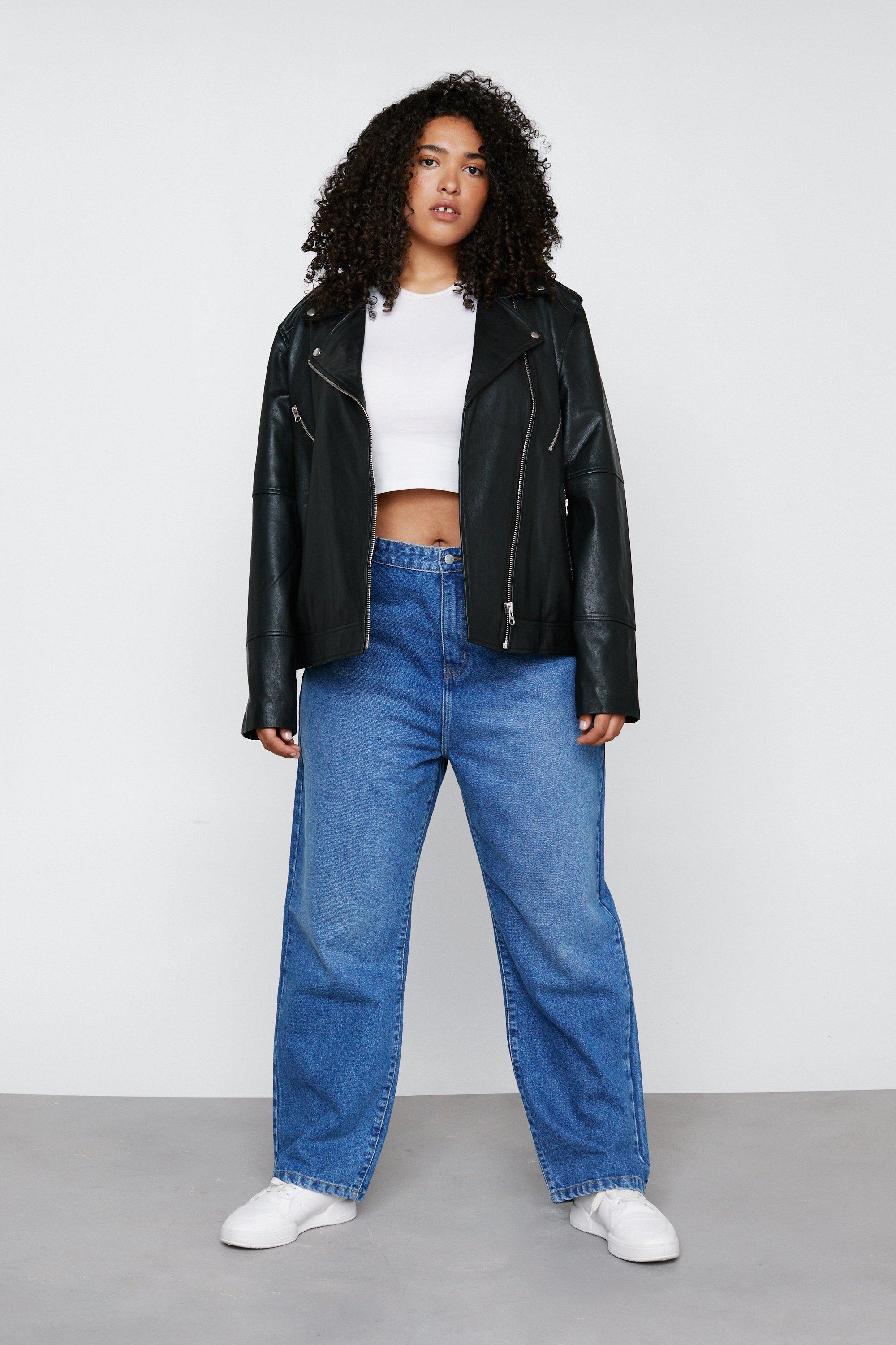 Plus size wide leg denim outlet pants